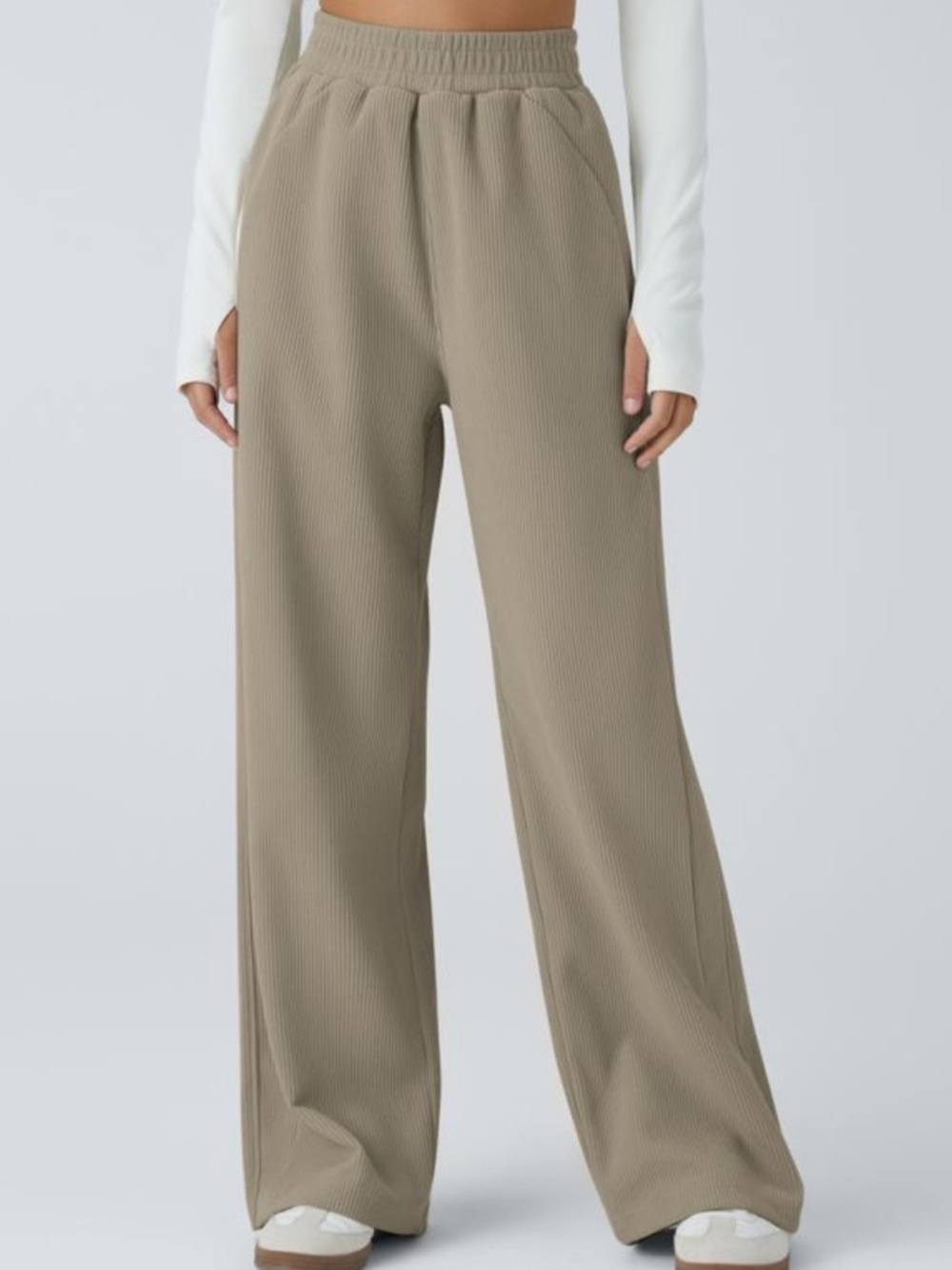 HALARA Wide Leg Pants with High Waist and Relaxed Fit